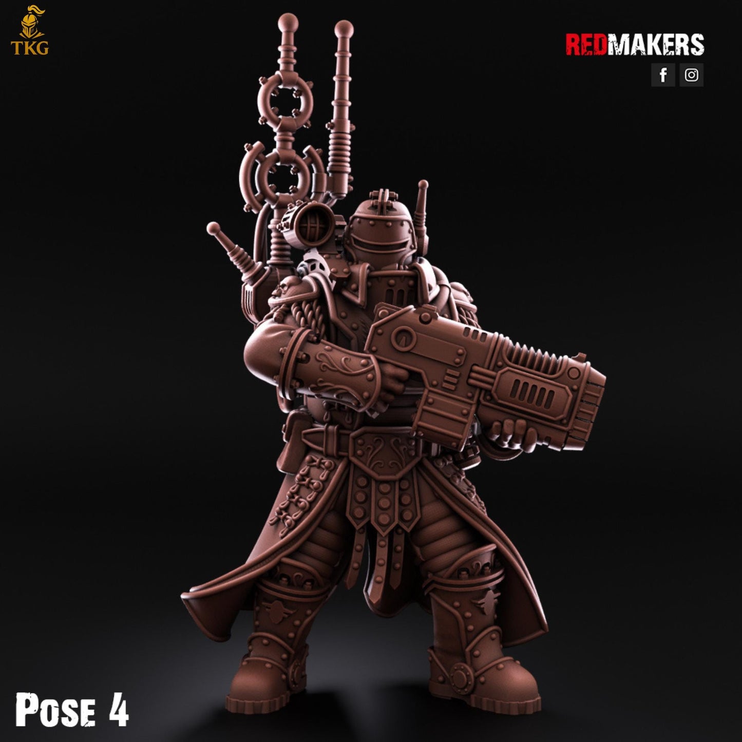 Solar Guard - Tactical Command Squad - Imperial Force by Red Makers | 3D printed Tabletop Miniatures