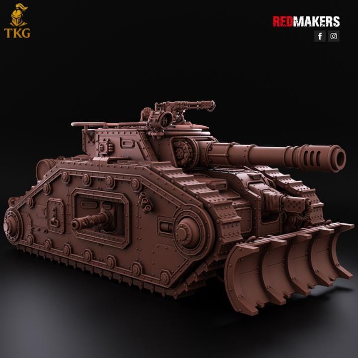 Bastion, Solar Heavy Tank— Imperial Force by Redmakers | 3D Printed Tabletop Miniatures | Malcador proxy