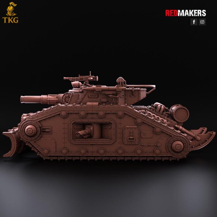 Bastion, Solar Heavy Tank— Imperial Force by Redmakers | 3D Printed Tabletop Miniatures | Malcador proxy