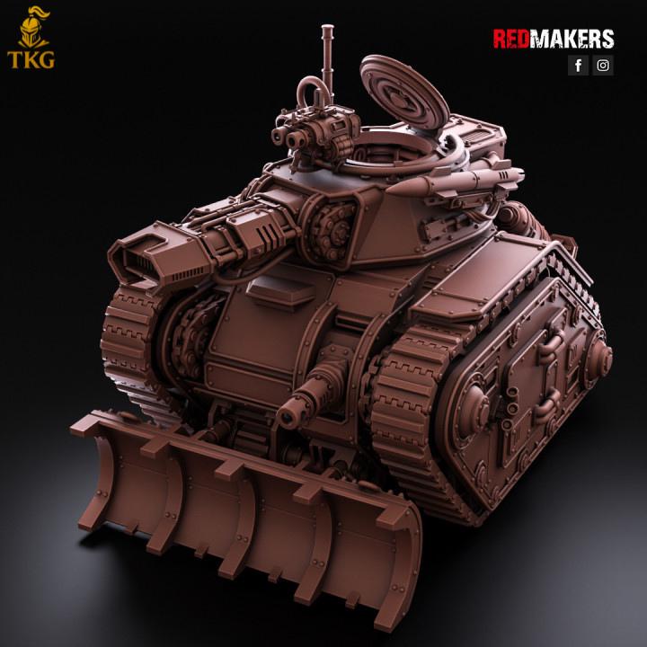 Solar Battle Tank — Imperial Force by Redmakers | 3D Printed Tabletop Miniatures | Russ proxy