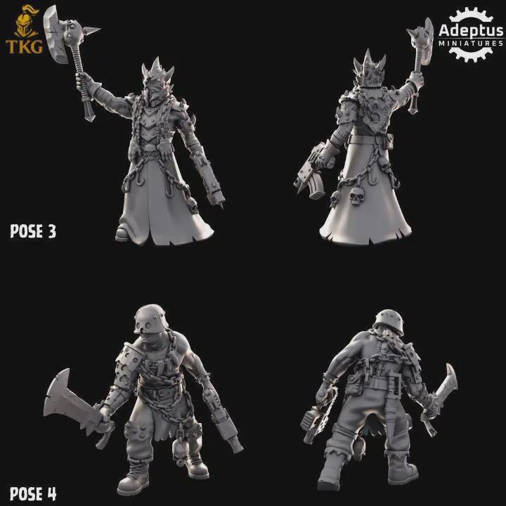 Cultists of the Silent Pyre Kill Squad by Adeptus Miniature | 3D printed Tabletop Miniatures