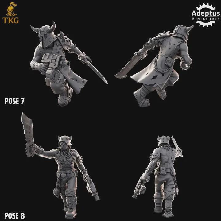 Cultists of the Silent Pyre Kill Squad by Adeptus Miniature | 3D printed Tabletop Miniatures