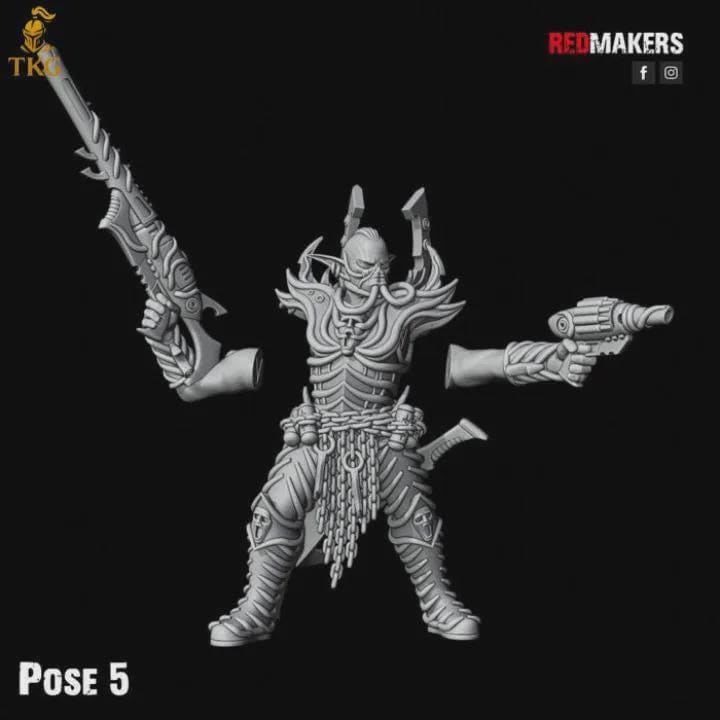 Dark Elves Kill Squad by Red Makers | 3D printed Tabletop Miniatures