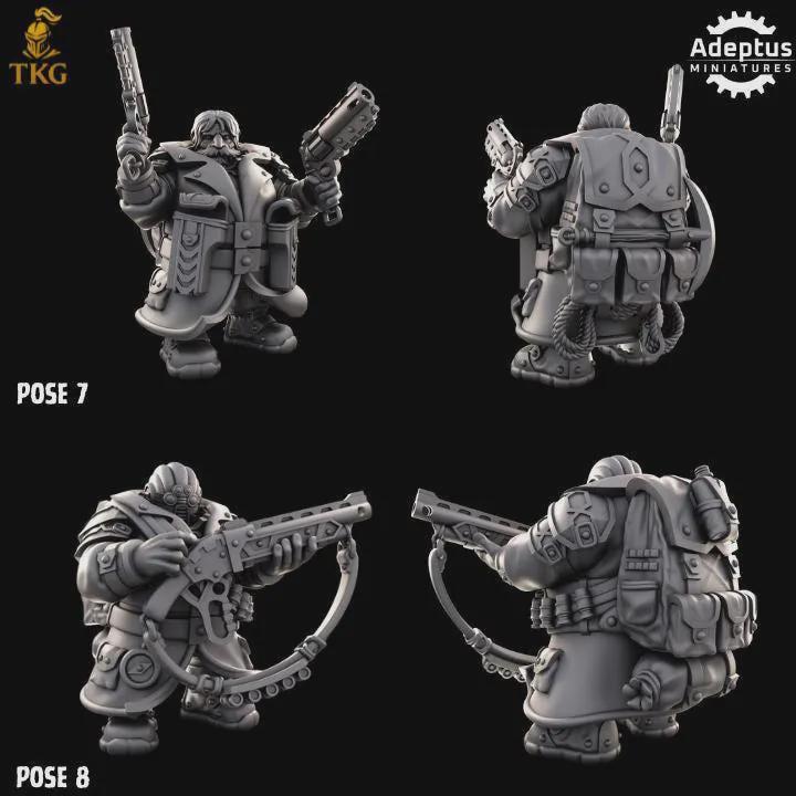 Dwarves Kill Squad by Adeptus Miniatures | 3D printed Tabletop Miniatures