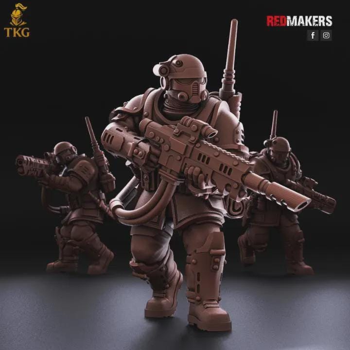 Shock Troops Kill Squad by Red Makers | 3D printed Tabletop Miniatures