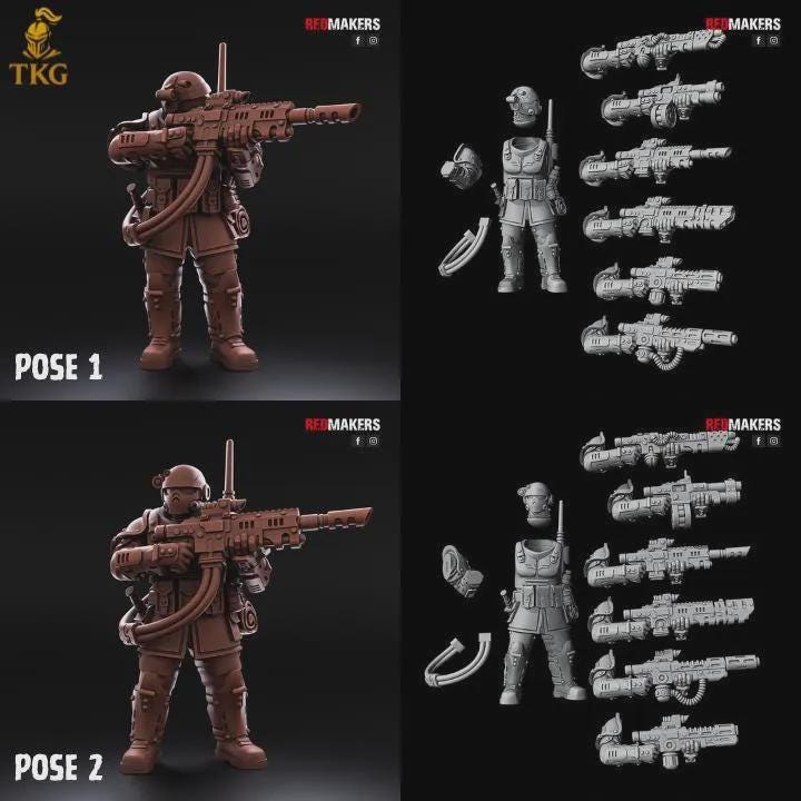 Shock Troops Kill Squad by Red Makers | 3D printed Tabletop Miniatures