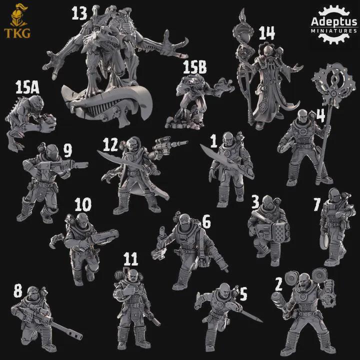 The Hiveborne Kill Squad by Adeptus Miniatures | 3D printed Tabletop Miniatures