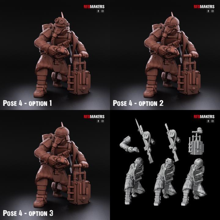 Death Division Kill Squad by Red Makers | 3D printed Tabletop Miniatures