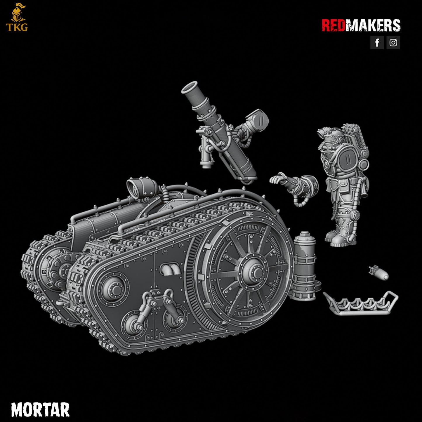 Solar Guard - Heavy Support Squad by Red Makers | 3D printed Tabletop Miniatures