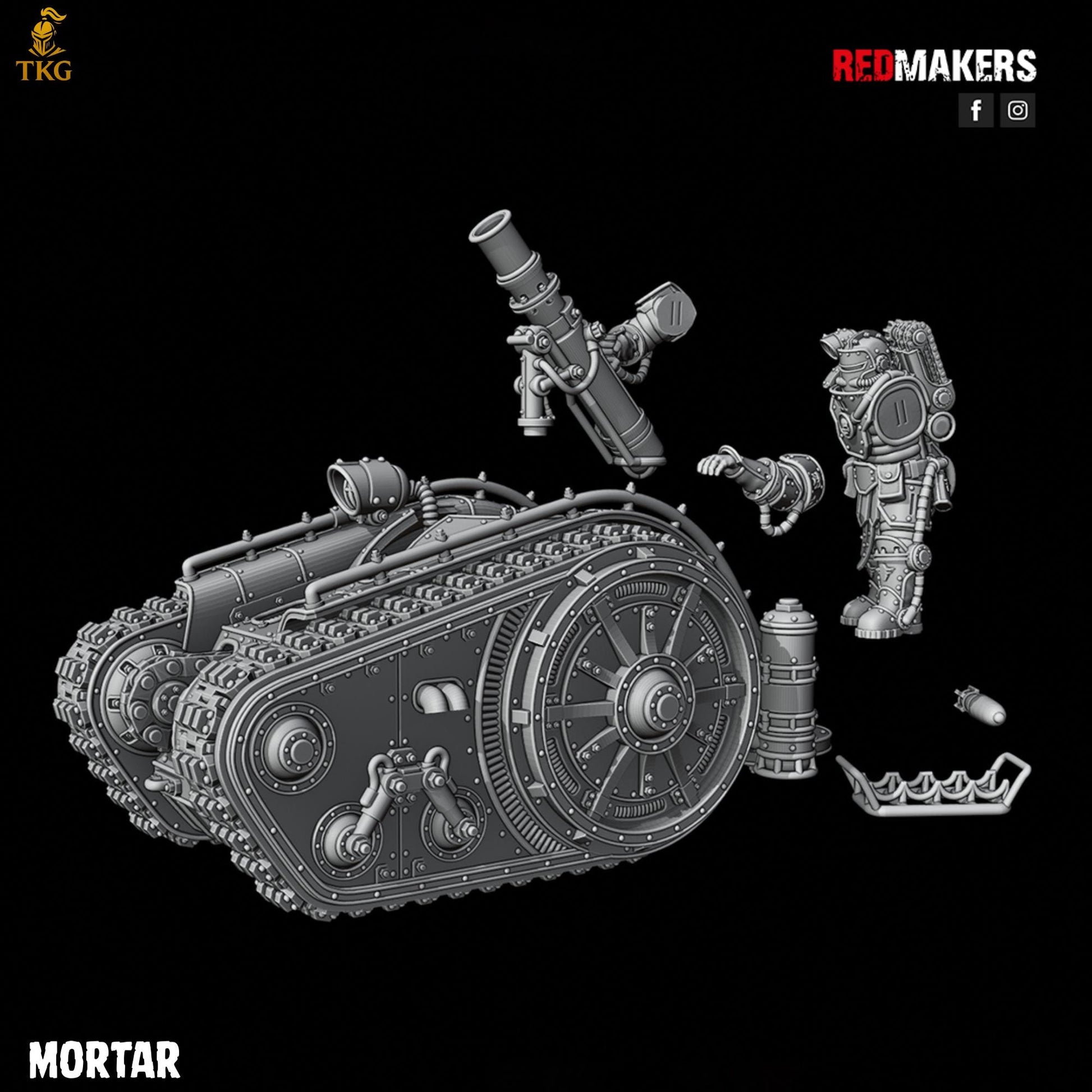 Solar Guard - Heavy Support Squad by Red Makers | 3D printed Tabletop Miniatures