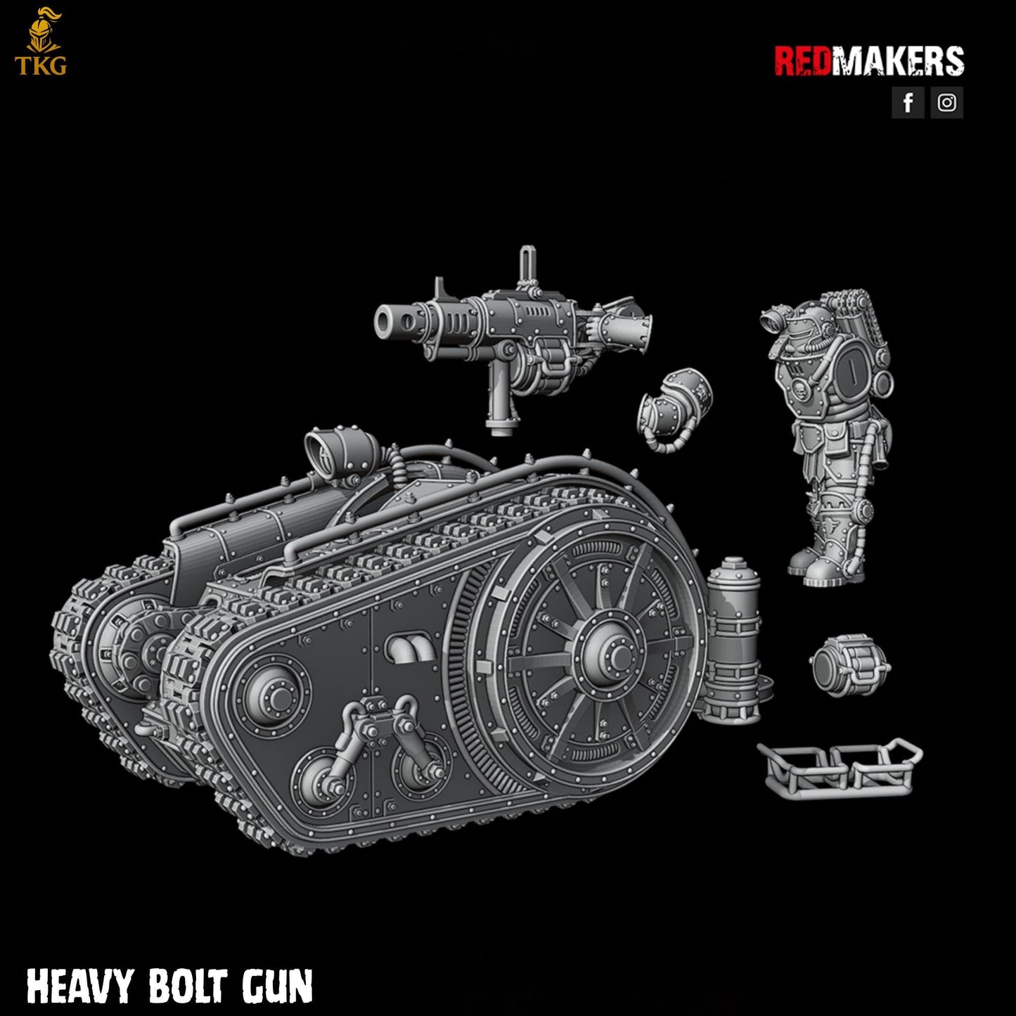 Solar Guard - Heavy Support Squad by Red Makers | 3D printed Tabletop Miniatures