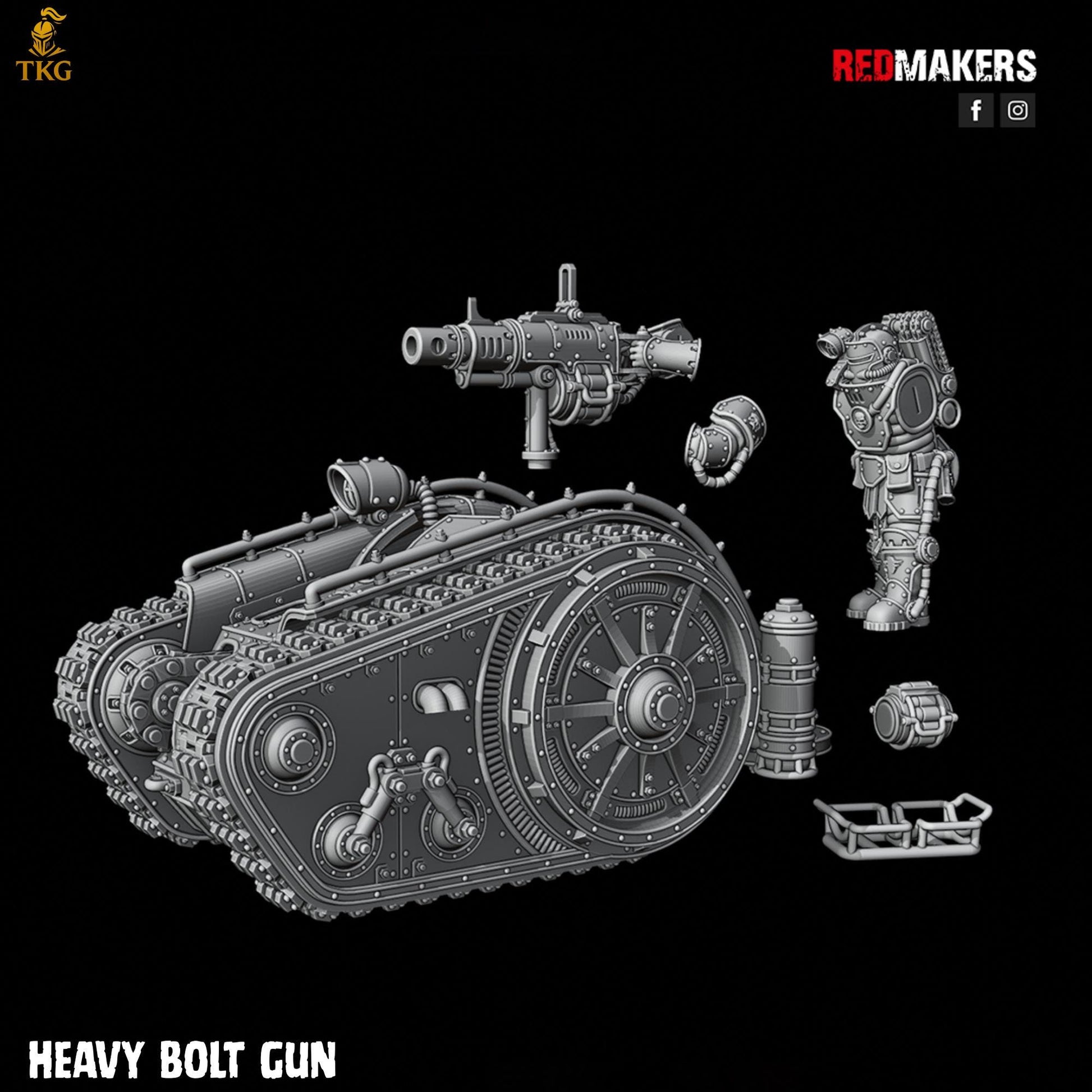 Solar Guard - Heavy Support Squad by Red Makers | 3D printed Tabletop Miniatures