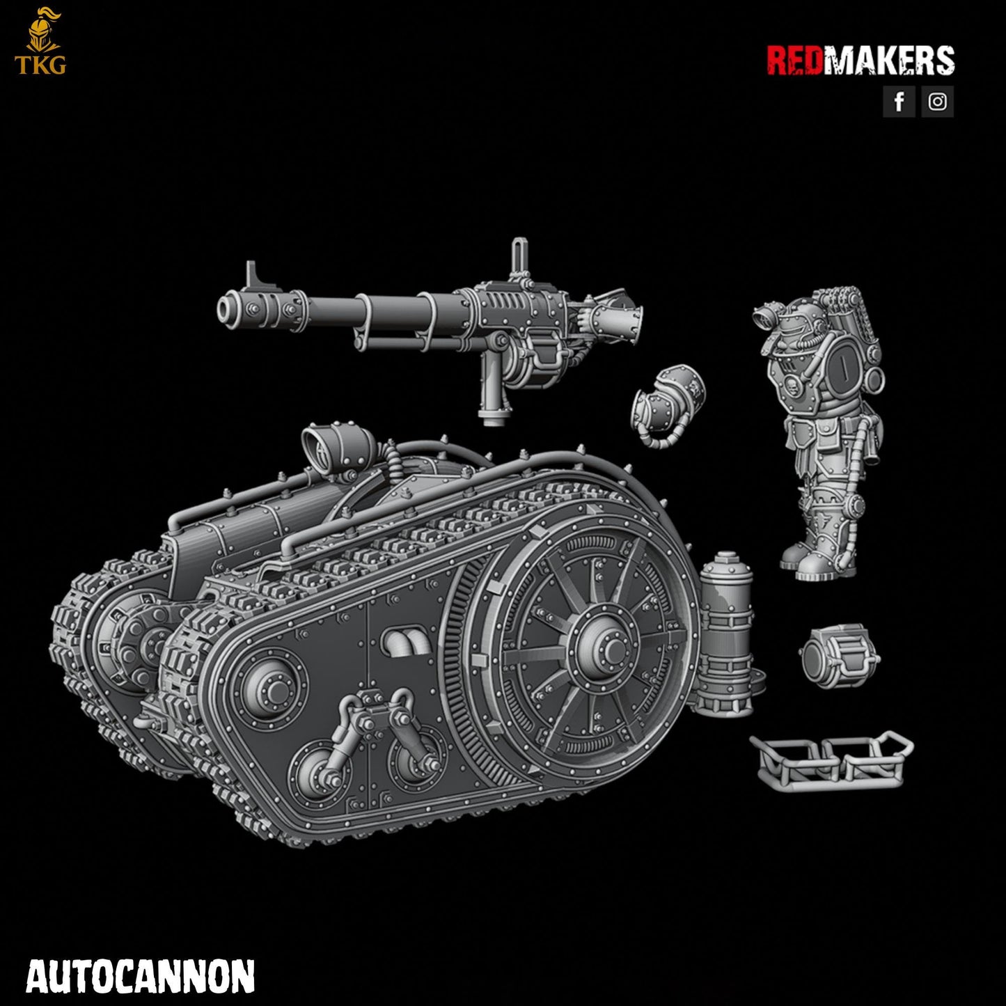 Solar Guard - Heavy Support Squad by Red Makers | 3D printed Tabletop Miniatures