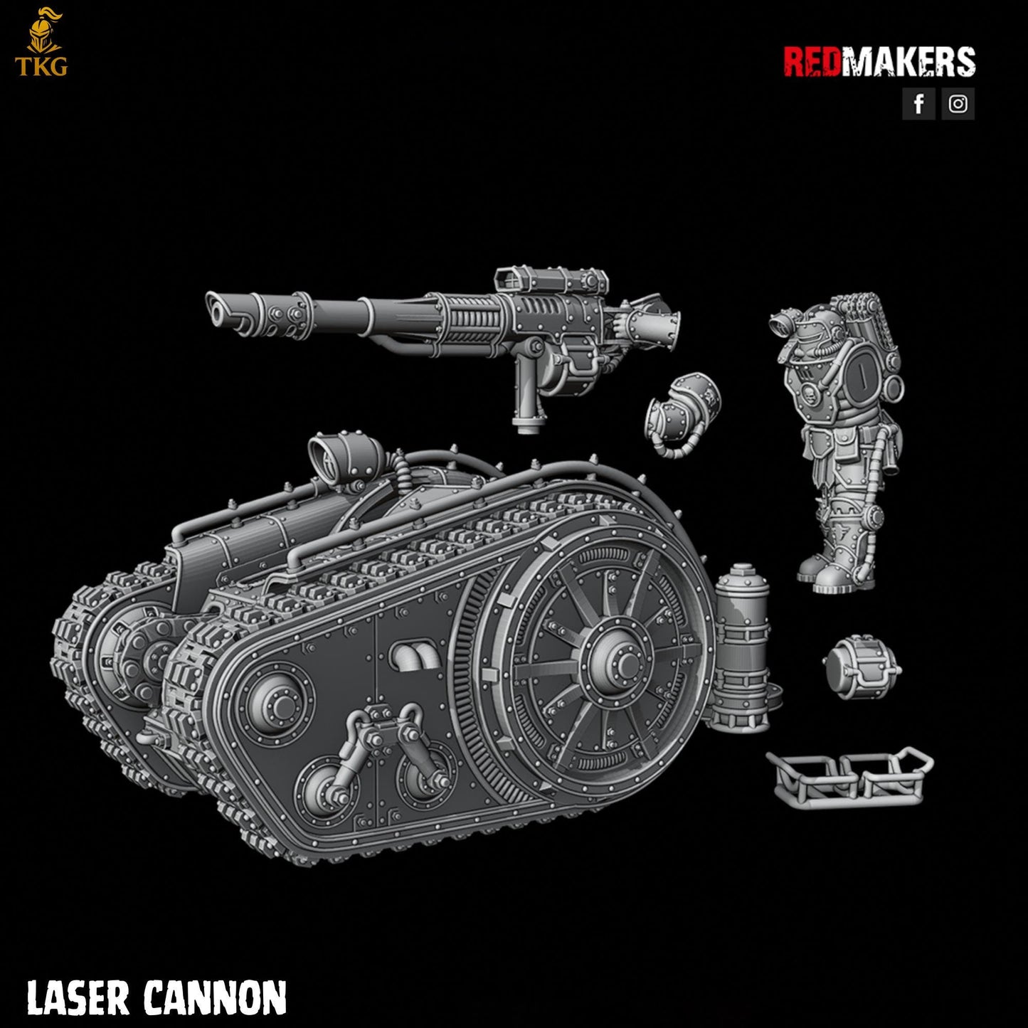 Solar Guard - Heavy Support Squad by Red Makers | 3D printed Tabletop Miniatures