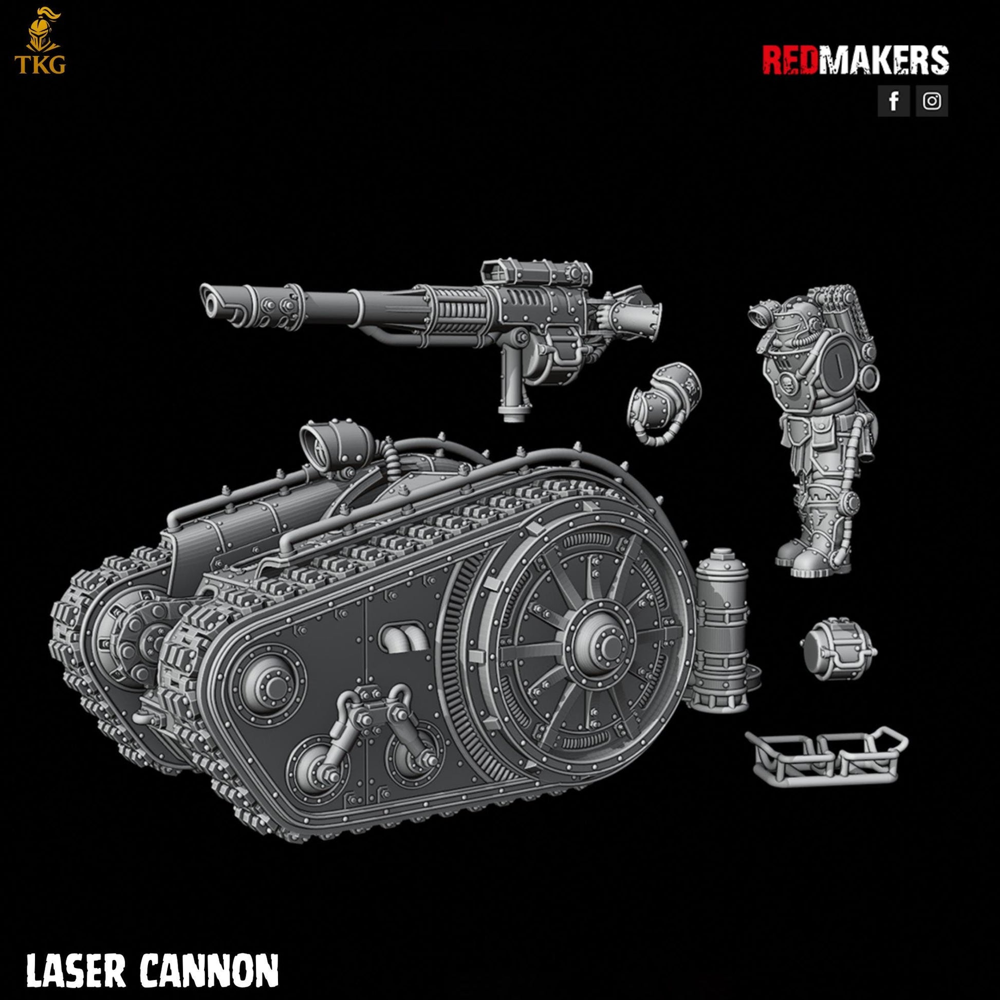 Solar Guard - Heavy Support Squad by Red Makers | 3D printed Tabletop Miniatures