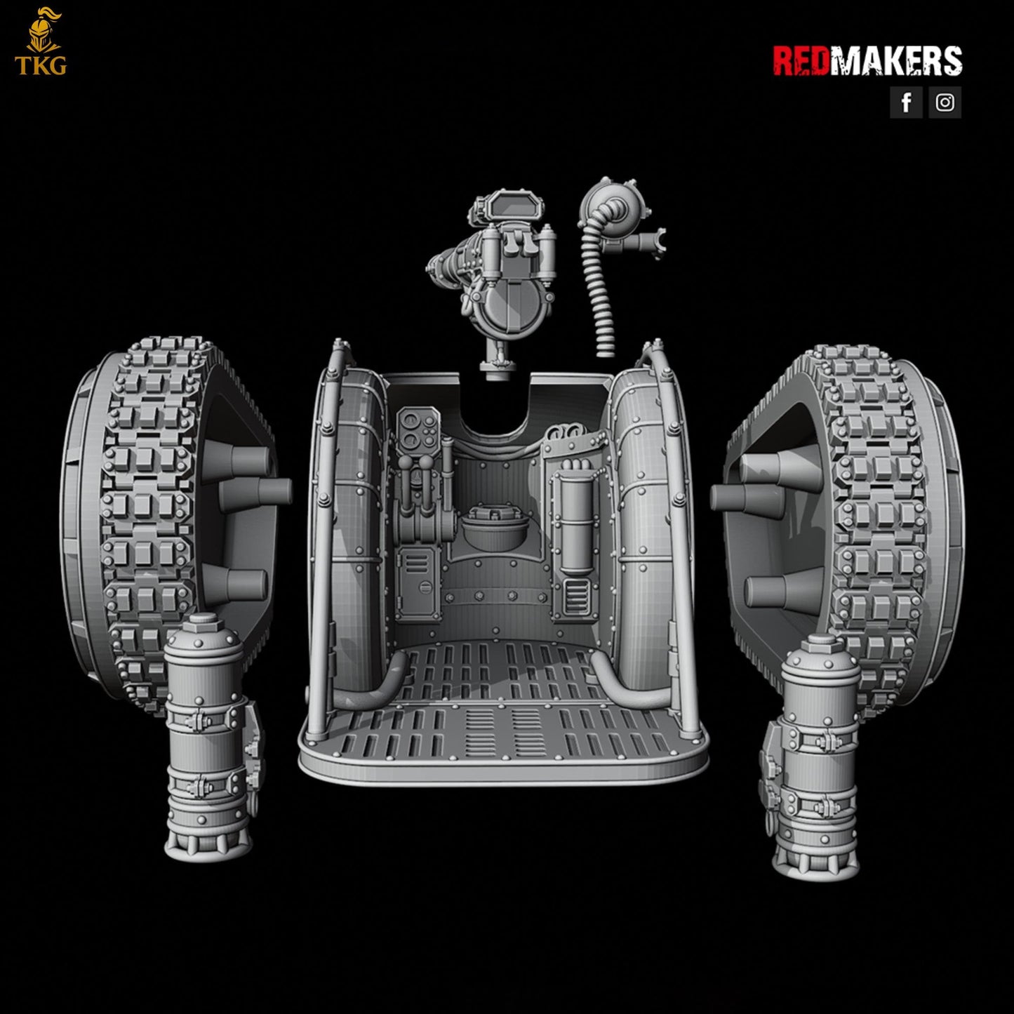 Solar Guard - Heavy Support Squad by Red Makers | 3D printed Tabletop Miniatures