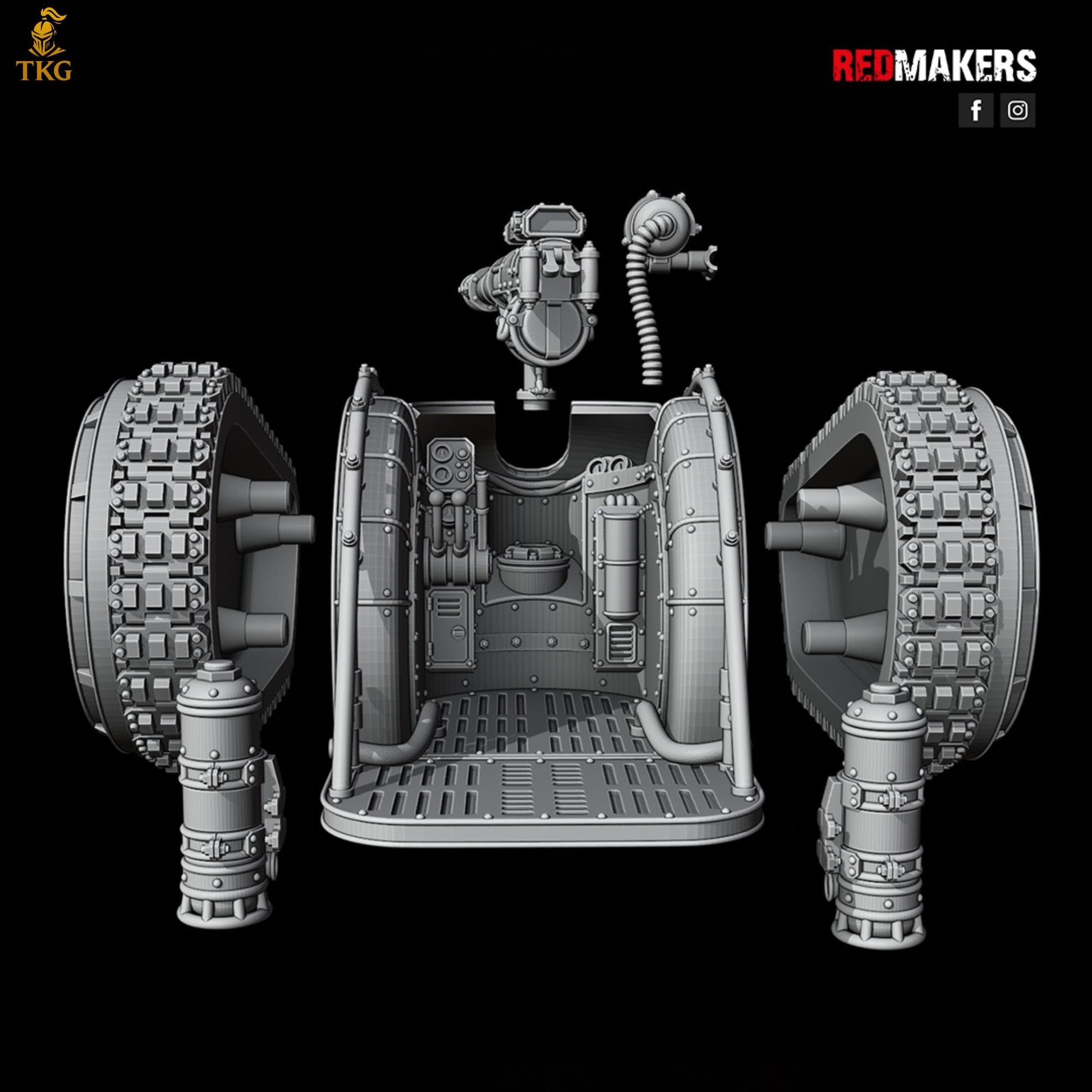 Solar Guard - Heavy Support Squad by Red Makers | 3D printed Tabletop Miniatures