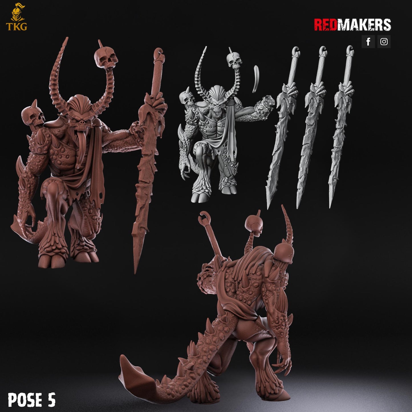 Bloodthirsty Demons by RedMakers | 3D Printed Tabletop Miniatures