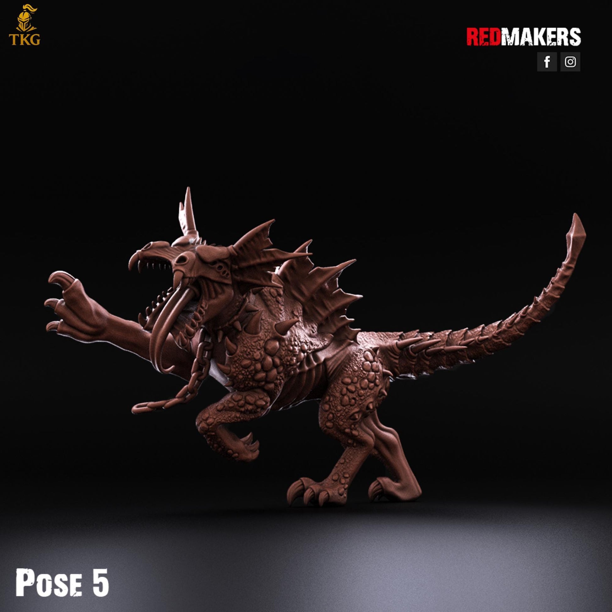 Hell Hounds Demons by RedMakers | 3D Printed Tabletop Miniatures