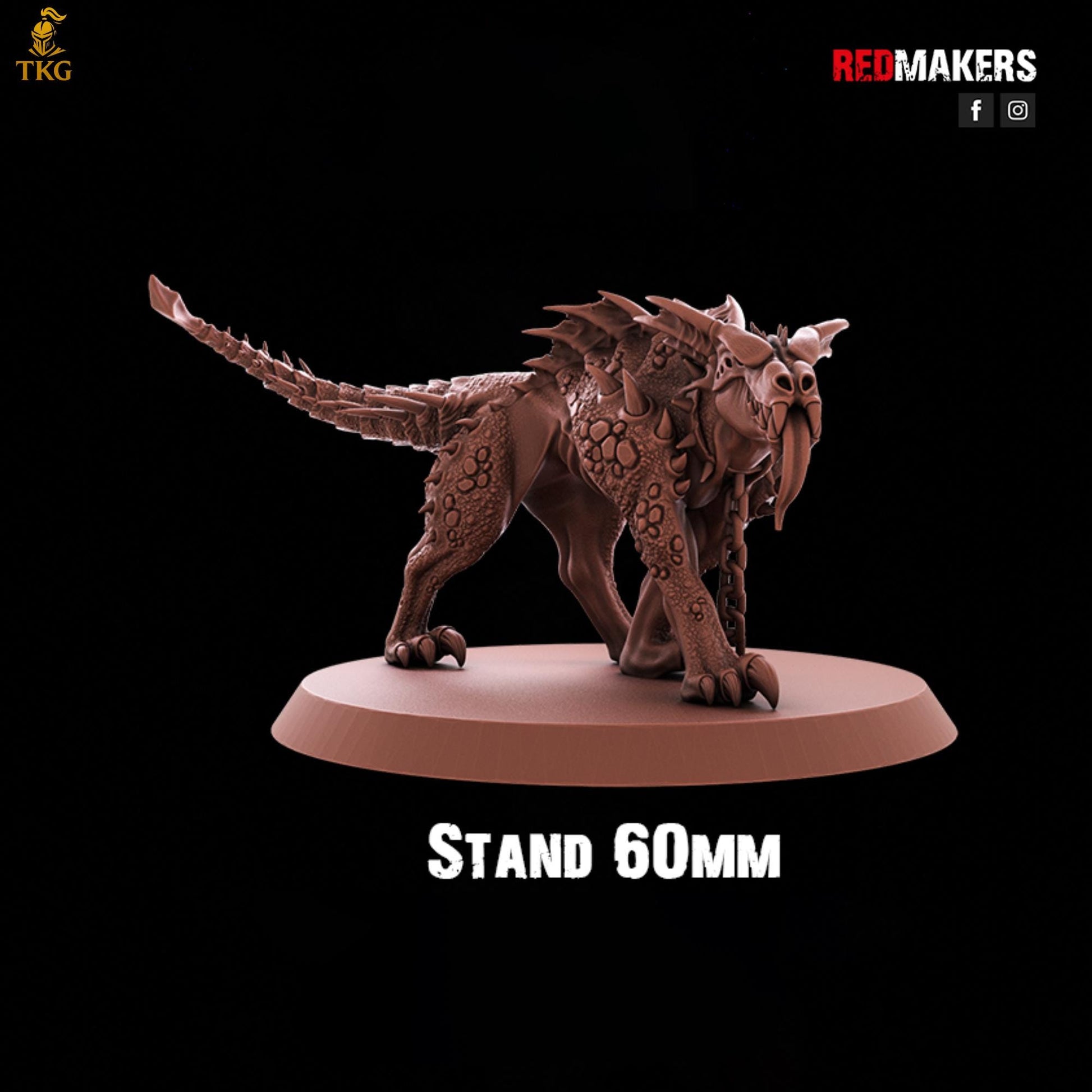 Hell Hounds Demons by RedMakers | 3D Printed Tabletop Miniatures