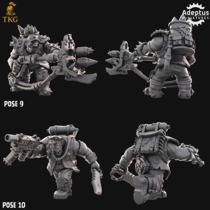 Da Snikkas Kill Squad by Adeptus Miniatures | 3D printed Tabletop Miniatures