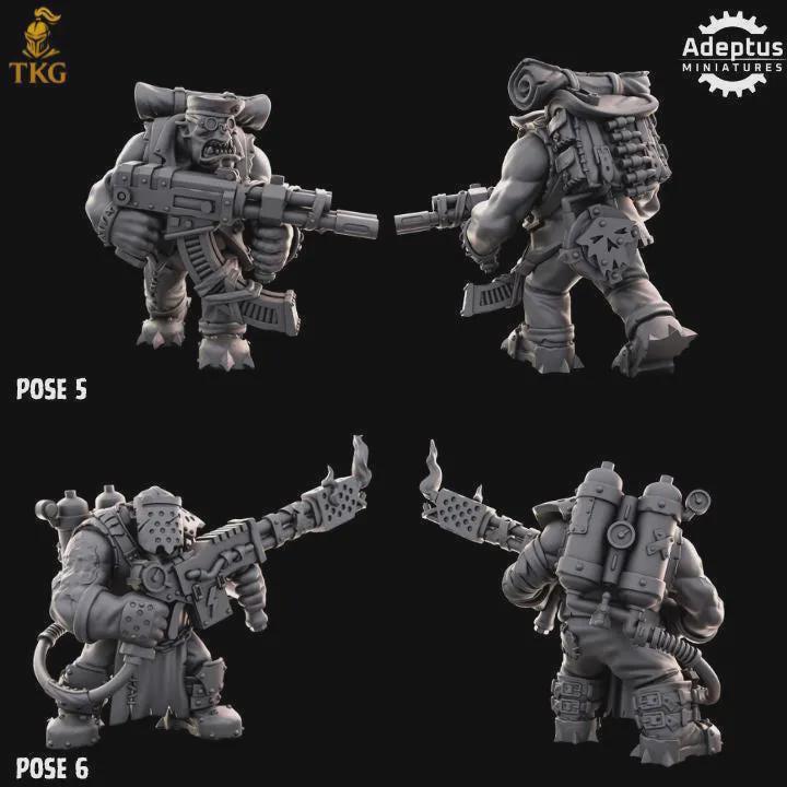 Da Snikkas Kill Squad by Adeptus Miniatures | 3D printed Tabletop Miniatures