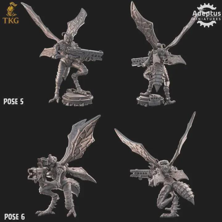 Death Stingers Kill Squad by Adeptus Miniatures | 3D printed Tabletop Miniatures