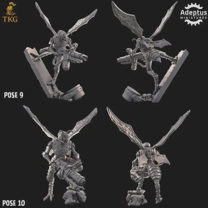 Death Stingers Kill Squad by Adeptus Miniatures | 3D printed Tabletop Miniatures