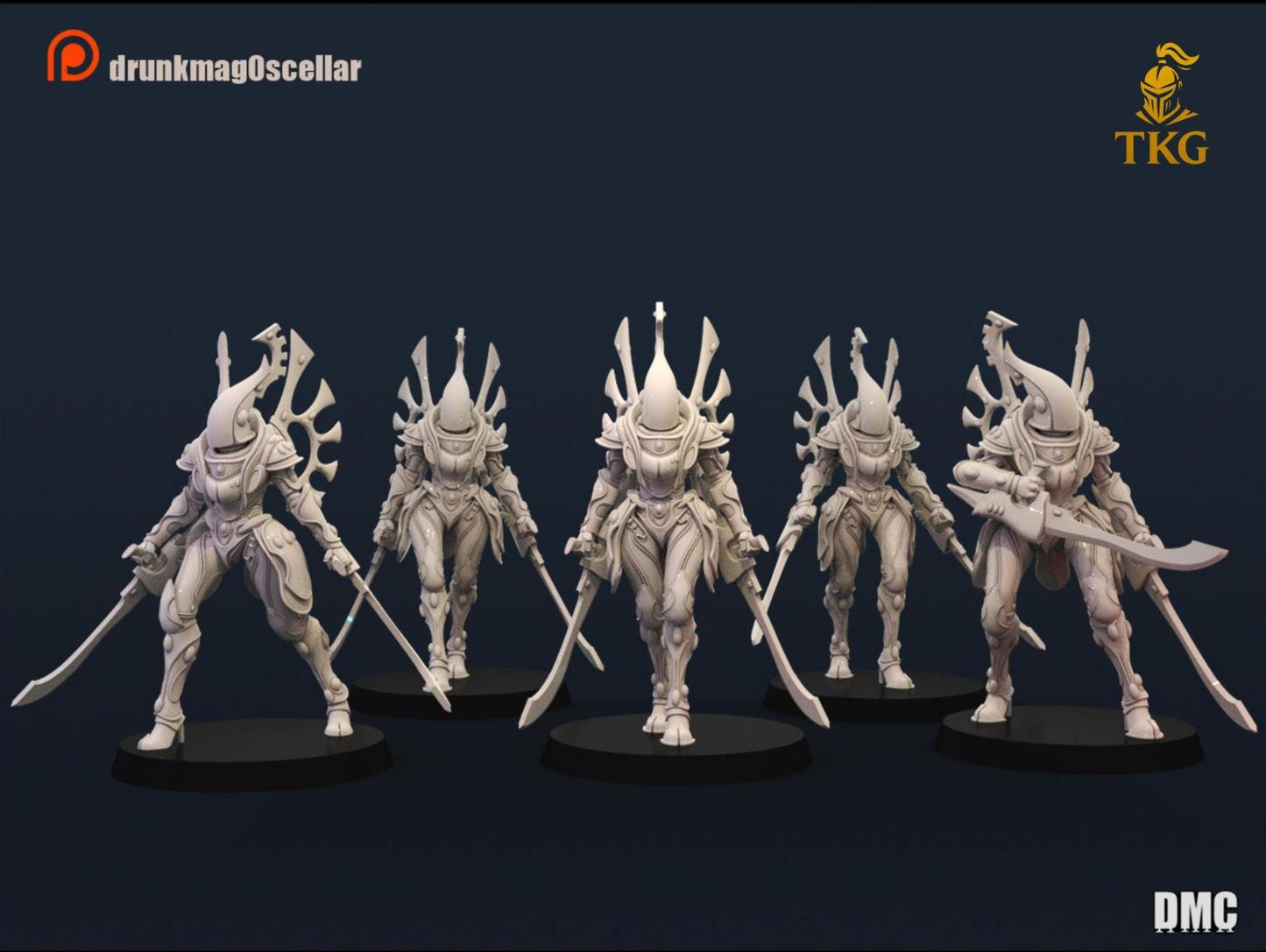 Bone Blades by DrunkMag0sCellar | 3D printed Tabletop Miniatures