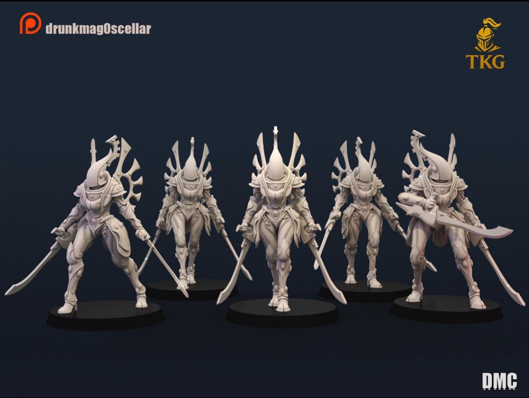Bone Blades by DrunkMag0sCellar | 3D printed Tabletop Miniatures