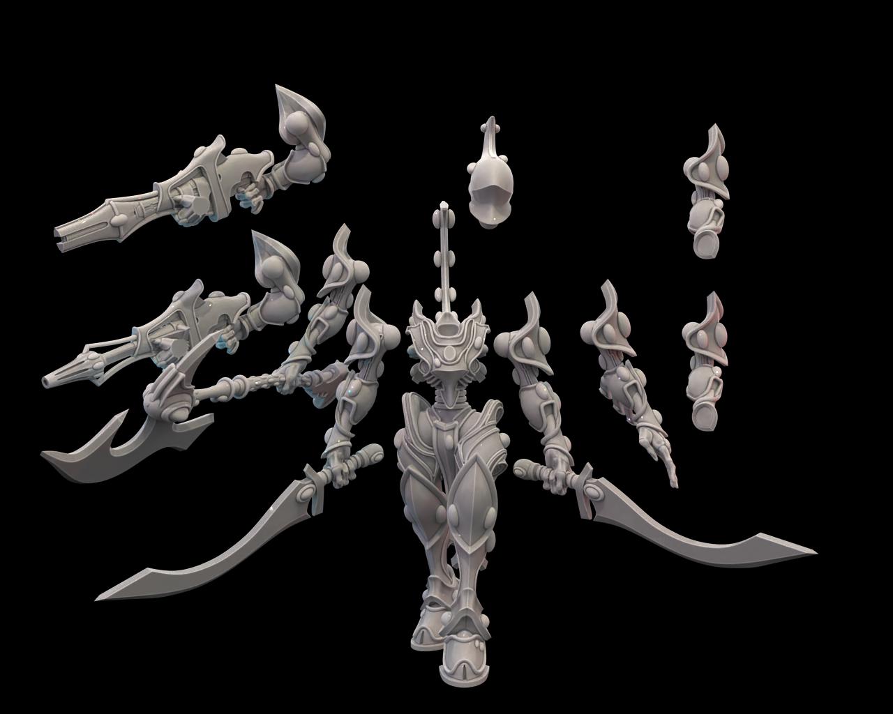 Bone Blades by DrunkMag0sCellar | 3D printed Tabletop Miniatures
