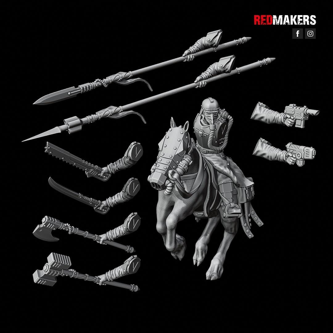 Cavalry of the Imperial Force by Red Makers | 3D printed Tabletop Miniatures