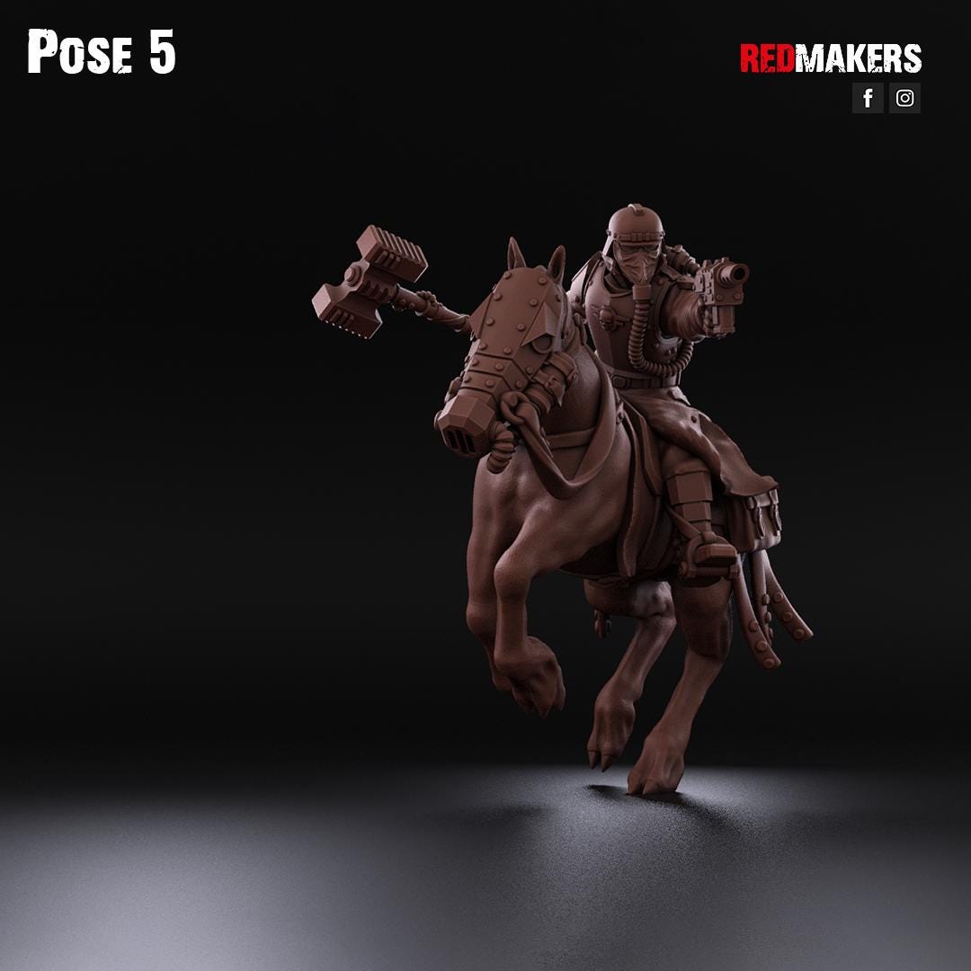 Cavalry of the Imperial Force by Red Makers | 3D printed Tabletop Miniatures