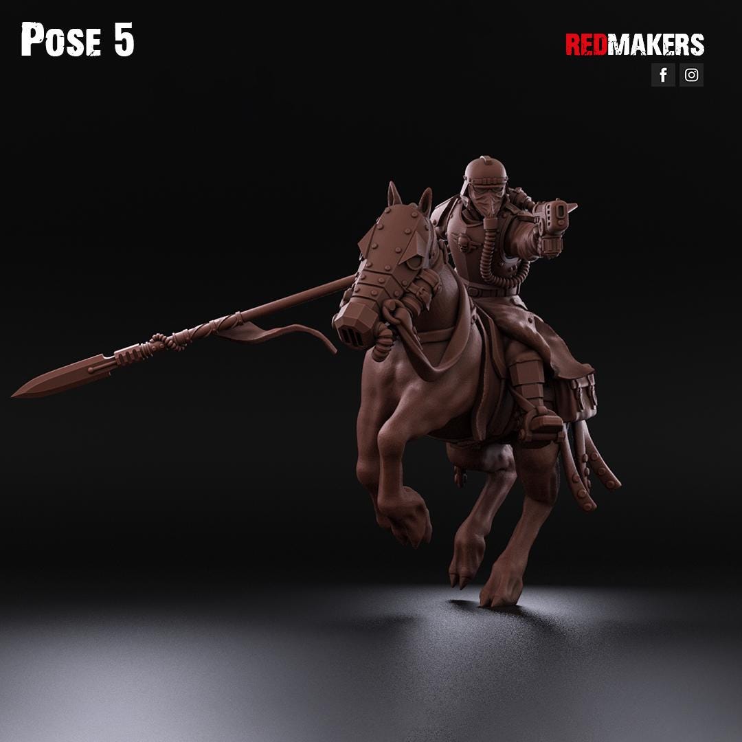 Cavalry of the Imperial Force by Red Makers | 3D printed Tabletop Miniatures