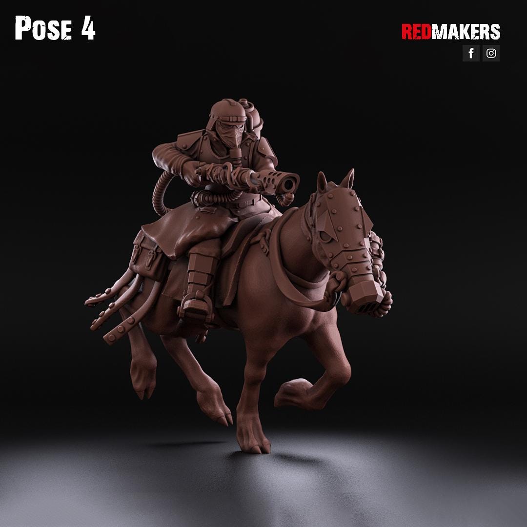 Cavalry of the Imperial Force by Red Makers | 3D printed Tabletop Miniatures