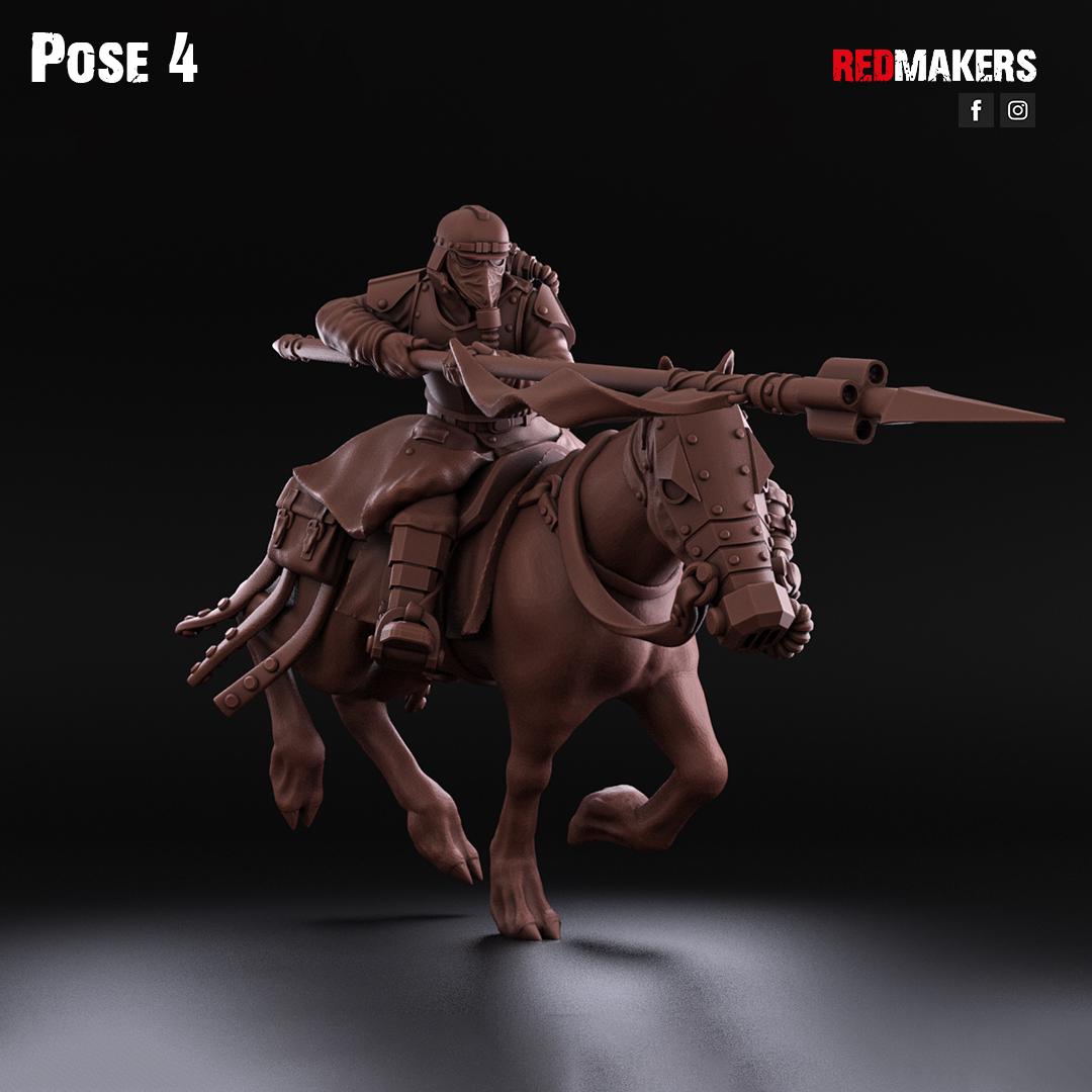 Cavalry of the Imperial Force by Red Makers | 3D printed Tabletop Miniatures
