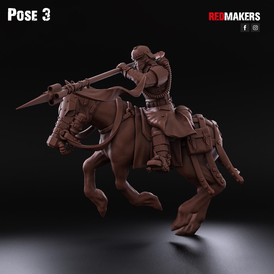Cavalry of the Imperial Force by Red Makers | 3D printed Tabletop Miniatures