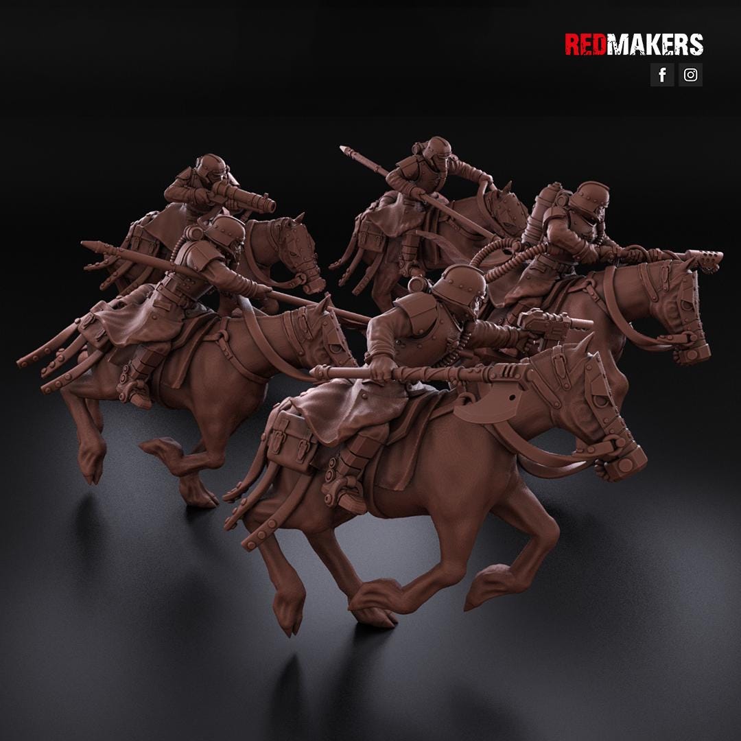Cavalry of the Imperial Force by Red Makers | 3D printed Tabletop Miniatures