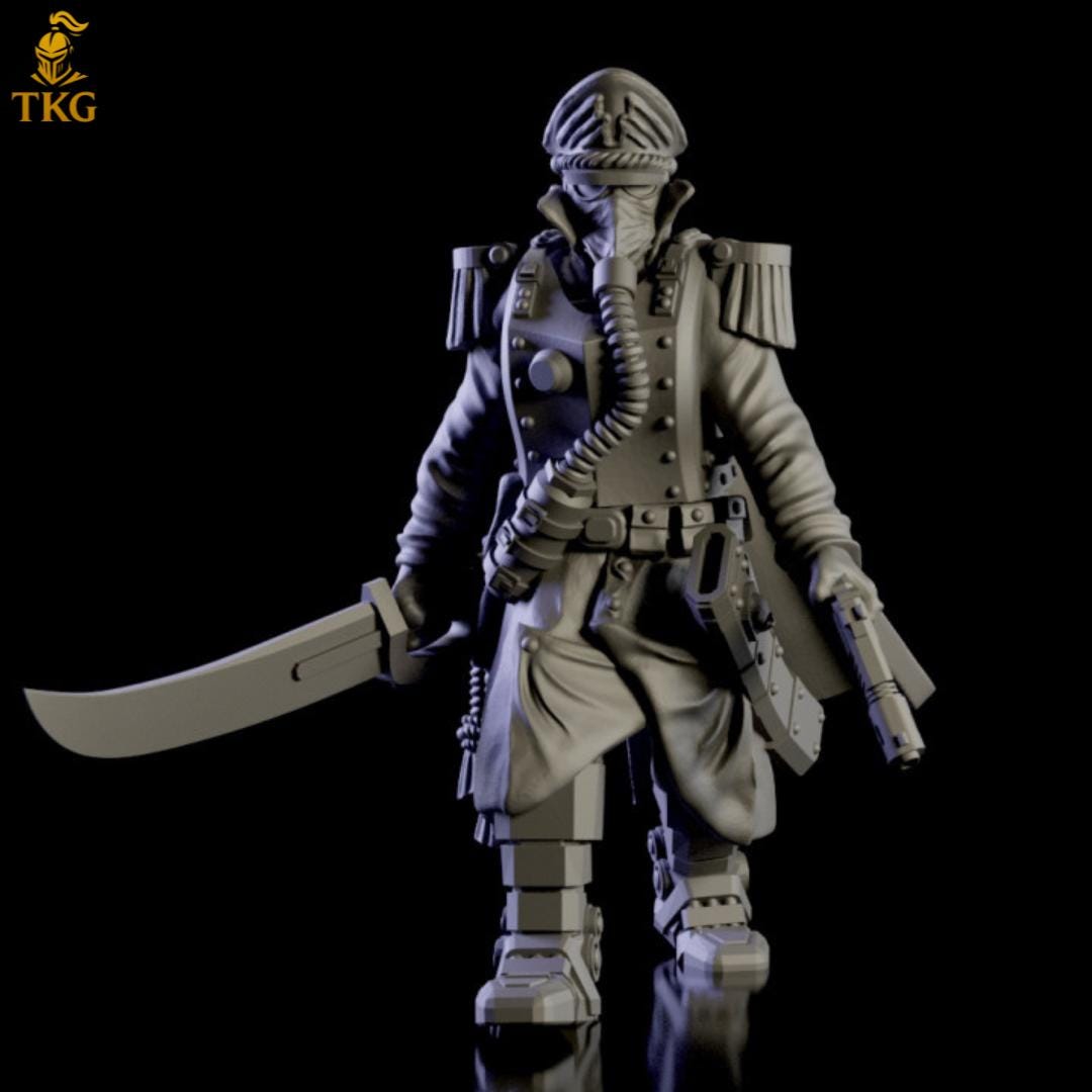Commissar of the Imperial Force by Red Makers | 3D printed Tabletop Miniatures
