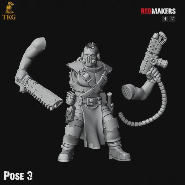 Inquisition Kill Squad by Red Makers | 3D Printed Tabletop Miniatures