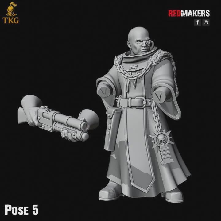 Inquisition Kill Squad by Red Makers | 3D Printed Tabletop Miniatures