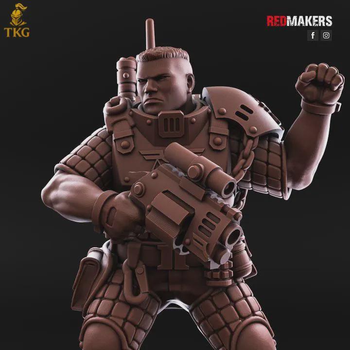 Lawbringer Kill Squad by Red Makers | 3D printed Tabletop Miniatures