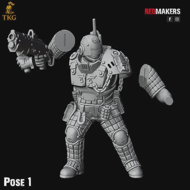 Lawbringer Kill Squad by Red Makers | 3D printed Tabletop Miniatures