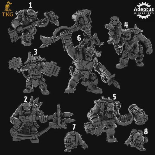 Orks Kill Squad by Adeptus Miniatures | 3D printed Tabletop Miniatures