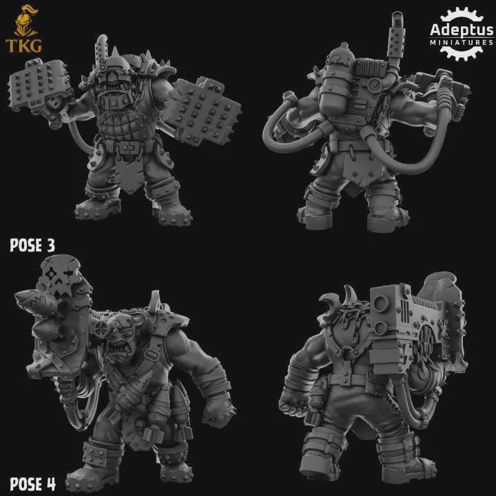 Orks Kill Squad by Adeptus Miniatures | 3D printed Tabletop Miniatures