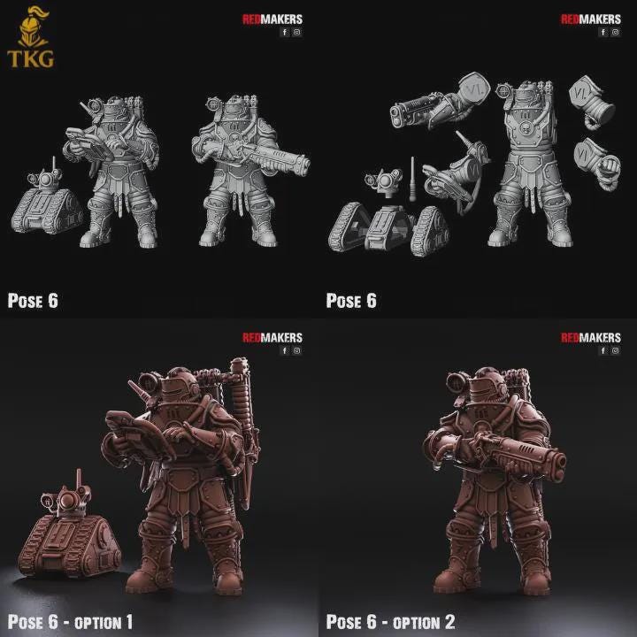 Solar Guard Kill Squad by Red Makers | 3D printed Tabletop Miniatures