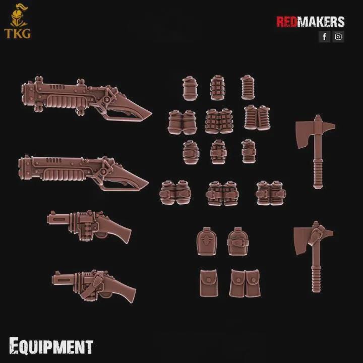 Solar Guard Kill Squad by Red Makers | 3D printed Tabletop Miniatures