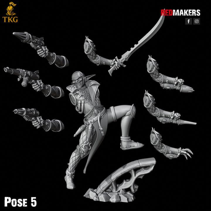 The Silent Masque Kill Squad by Red Makers | 3D printed Tabletop Miniatures