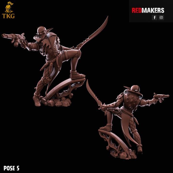The Silent Masque Kill Squad by Red Makers | 3D printed Tabletop Miniatures