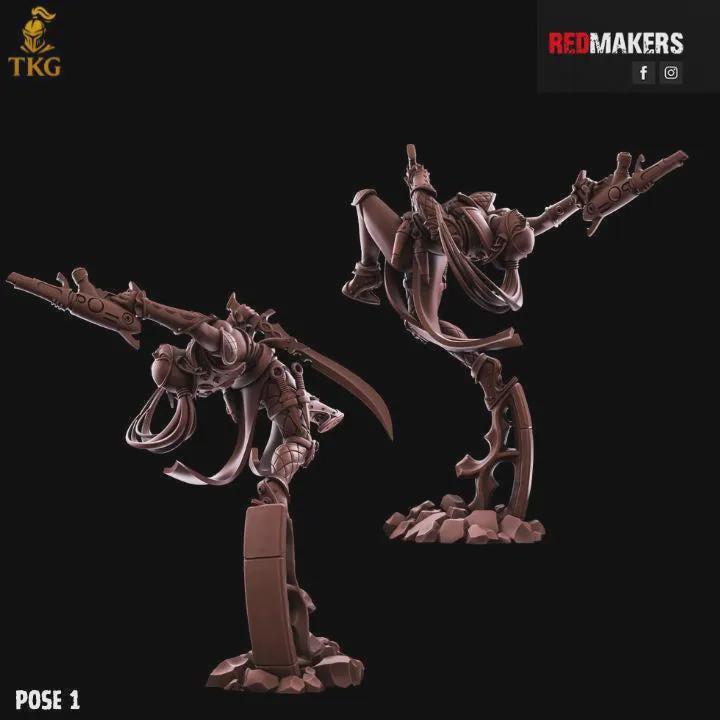 The Silent Masque Kill Squad by Red Makers | 3D printed Tabletop Miniatures